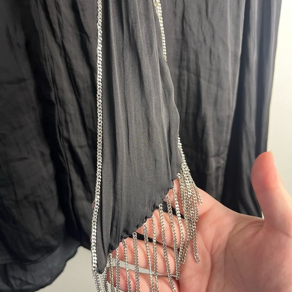 Paige black Selene Blouse size large - Picture 8 of 12